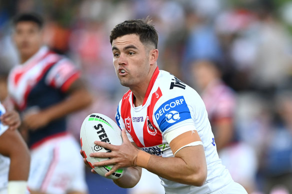 Dragons five-eighth Kyle Flanagan starred against the Roosters on Sunday night.