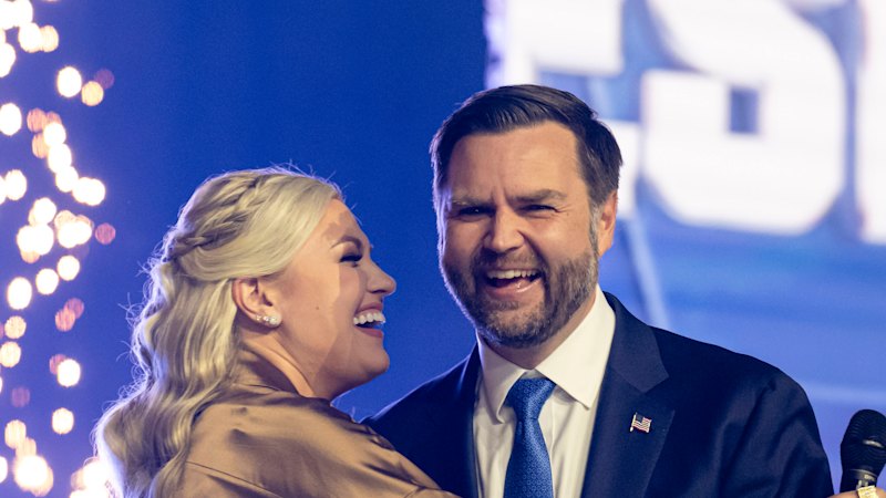 Erika Kirk endorses JD Vance amid MAGA infighting at AmericaFest