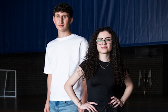 Recent St Narsai HSC graduates Stavro Ablaha and Mary Sada said the school was close-knit, helping them achieve strong results.
