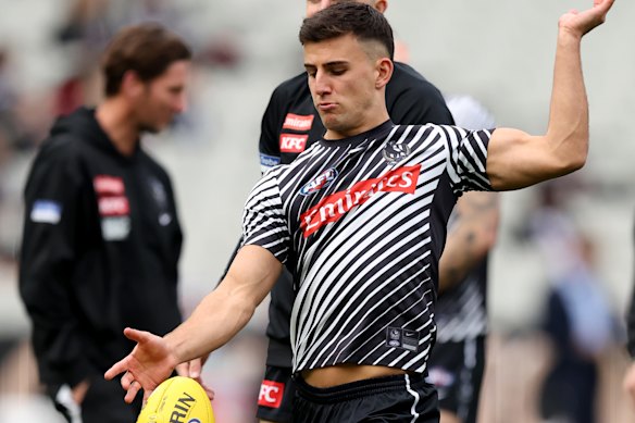 Nick Daicos of the Magpies.