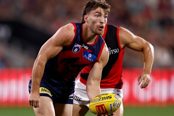 Back on the track: Club great Jack Viney has returned to training.