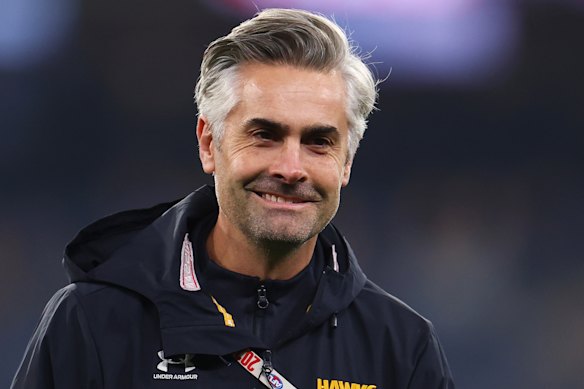 Highly rated Hawthorn assistant Daniel Giansiracusa.