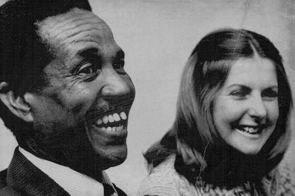 Sir Garfield and Lady Sobers in 1980.