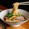 ブランズウィック州のラーメン・ショーヤのダック・ショー・ラーメン。