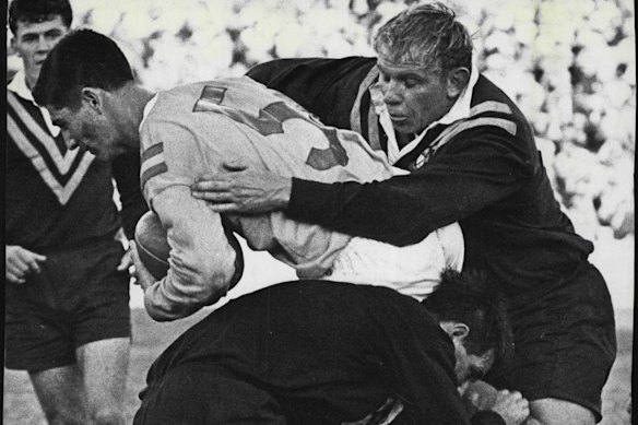 Johnny King on the burst in 1968.