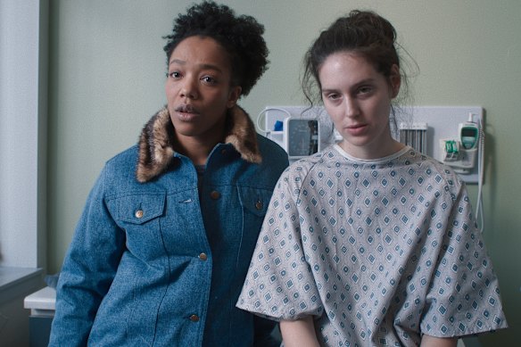 Naomi Ackie and Eva Victor as Lydie and Agnes.