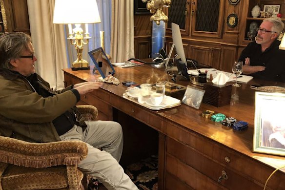 Epstein seeks Steve Bannon’s counsel.