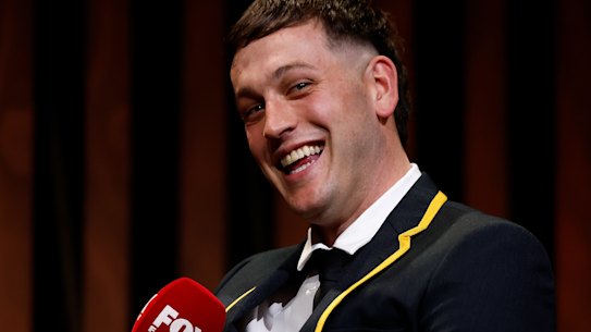 Zak Butters in his All-Australian blazer.