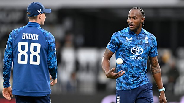 Harry Brook and Jofra Archer in New Zealand last month.