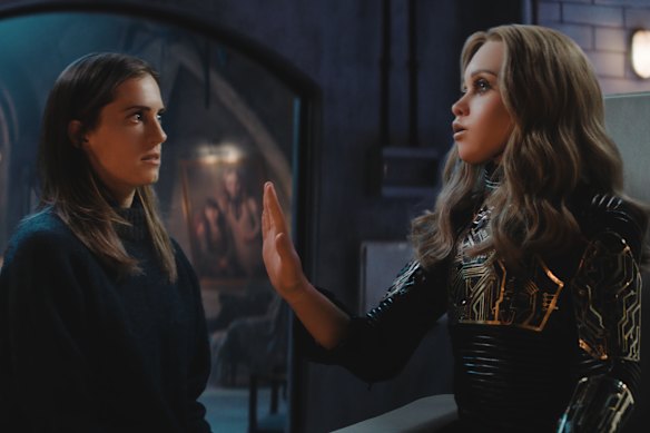 Gemma (Allison Williams) and M3GAN in M3GAN 2.0