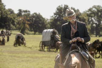 Sam Elliott as Shea Brennan, who leads a convoy of the Dutton family and vulnerable German immigrants.