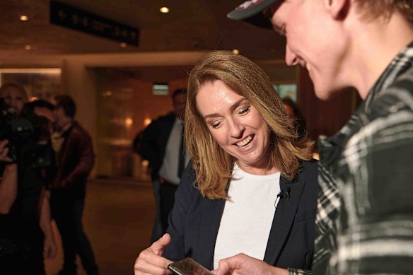 Opposition leader Kellie Sloane cited the former Coalition government’s multibillion-dollar spend on infrastructure during a trip to Parramatta.