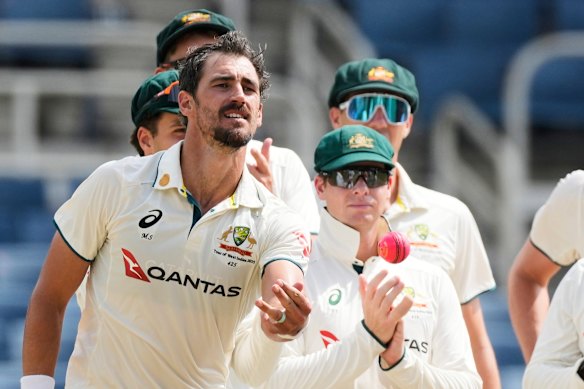 Mitchell Starc has had a complicated relationship with the pink ball.