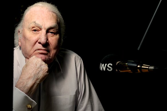 John Laws in the 2SM studio in 2014.