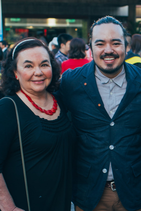 TV food personality Adam Liaw and his mum, Dr Joyce Hill, AM.