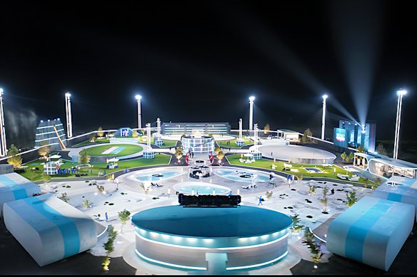 Beast City, the custom-buily location for Beast Games in the Nevada desert (duh).