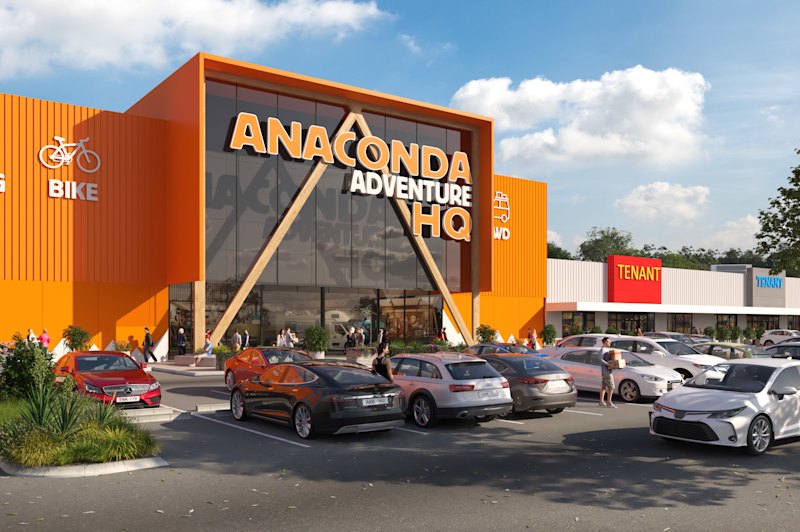 The planned new Anaconda store will occupy about 6000 square metres.