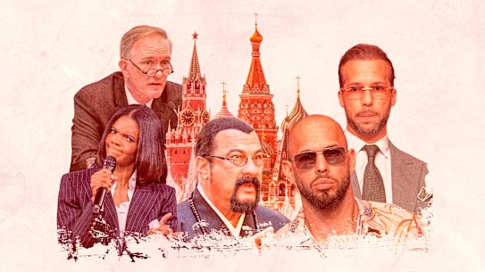 A potpourri of influencers, actors and Trump allies are set to attend Putin’s version of the Davos event.