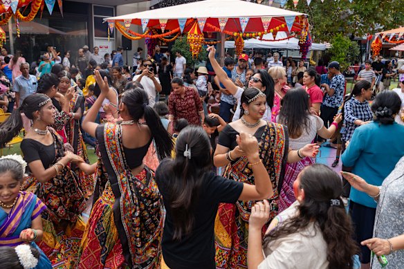 Diwali celebrations attracted large crowds at the pop-up park last year.