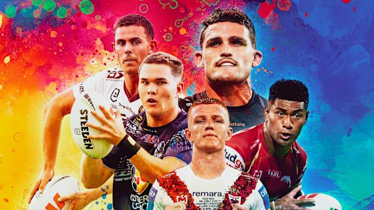How Nathan Cleary has influenced the Generation Next No. 7s, including (from left) Joey Walsh, Zane Harrison, Kade Reed and Isaiya Katoa
