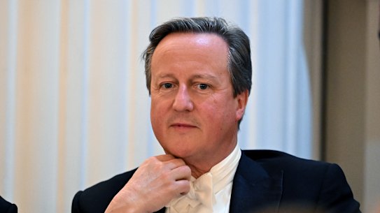 Former British prime minister David Cameron, pictured in 2024.