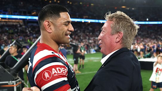 Daniel Tupou after the Roosters’ grand final win.