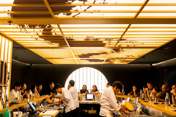 Inside Nori Maki on Bourke Street in the CBD.
