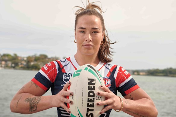 Roosters captain and centre Isabelle Kelly.