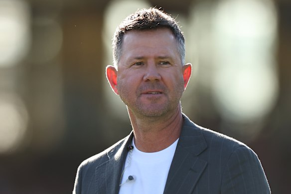 Seven commentator and former Australian captain Ricky Ponting.
