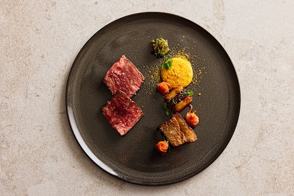 Indulge in delights, such as the Wagyu with a marble score of 4+ – braised beef cheek complemented by Kipfler fondant potato, rich and tender with deep, comforting flavours.