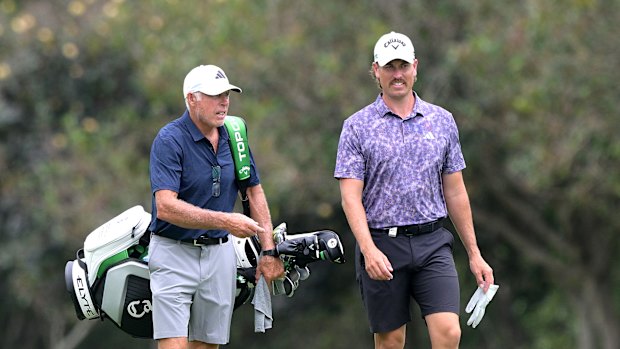Steve Williams and Anthony Quayle at Royal Queensland on Thursday.