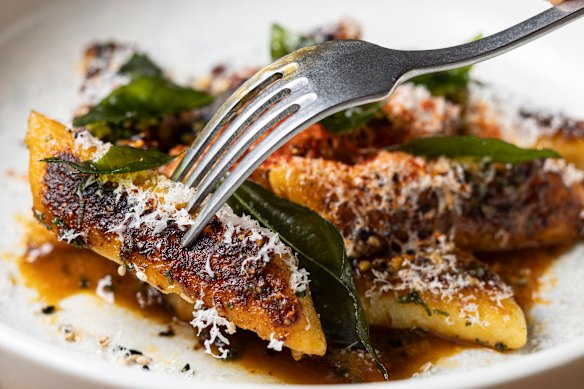 Gnocchi with gochujang butter.