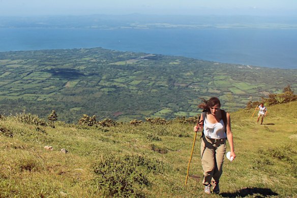 Hiking on Ometepe Island, Nicaragua.