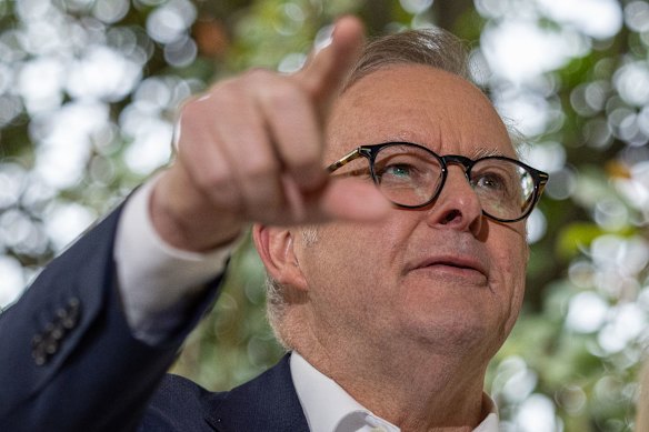 The prime minister honoured the legacy of wartime leader John Curtin on Saturday.