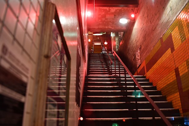 The Revolver staircase.