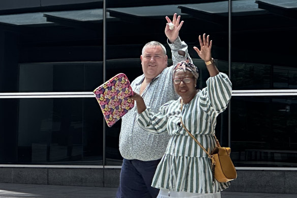 David Lindsay Davies leaving Brisbane Magistrates Court on Friday.