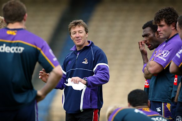 Craig Bellamy’s first game as Melbourne coach was against Cronulla.