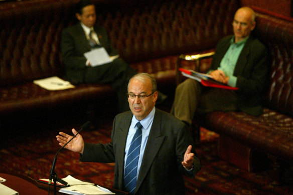Eddie Obeid in NSW Parliament.