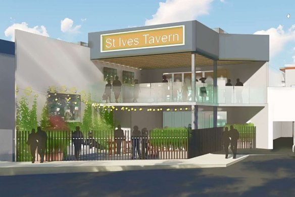 As part of the St Ives Shopping Centre redevelopment, Sam Arnaout wants to develop a tavern.