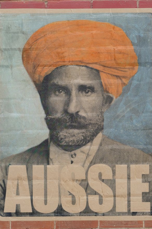 Bella Singh, Gurmesh Singh’s great-grandfather, is featured on a well-known series of posters.