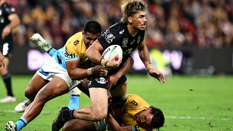 Defending premiers suffer fifth-straight defeat after Keano Kini’s late heroics