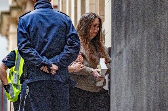 Erin Patterson arriving at Melbourne Supreme Court on April 15.