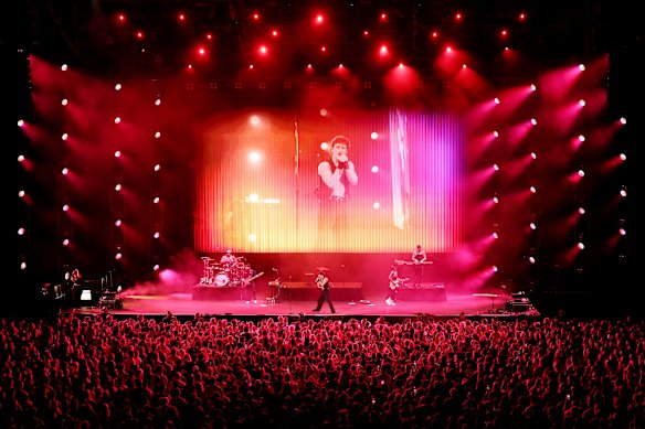 US singer Benson Boone performing at AO Live last year.