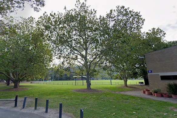 The incident occurred at Wally Tew Reserve in Ferntree Gully on Tuesday night.