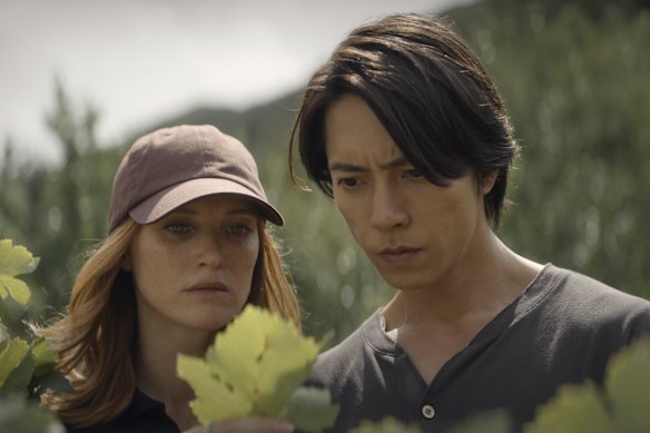 Fleur Geffrier and Tomohisa Yamashita in Drops of God.