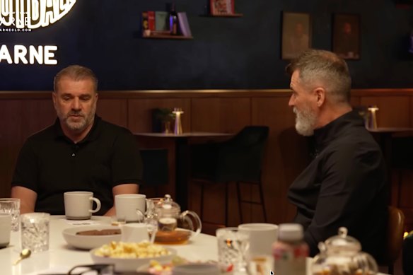 Ange Postecoglou and Roy Keane on the ‘Stick to Football’ podcast. 