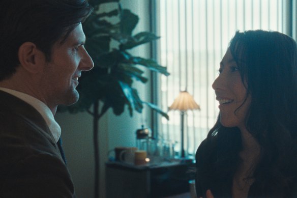 Adam Scott and Dichen Lachman in Severance.