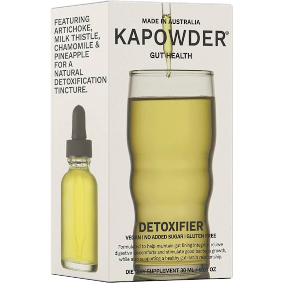 One of the many products in the Kapowder line that was stocked a Woolworths in Australia and at Erewhon and Revolve in the US. 