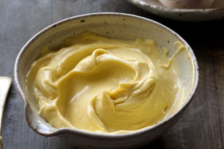 Roasted garlic aioli. 