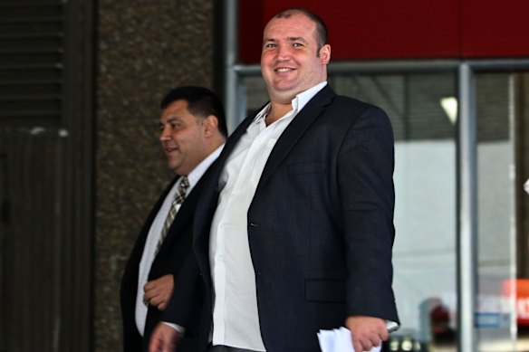 Controversial solicitor Hector Ekes leaving court in 2011.